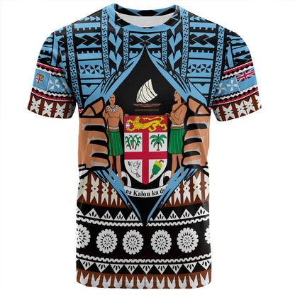 Fiji T-Shirt Born Fijian Masi Traditional Pattern Pacific Tribal Art