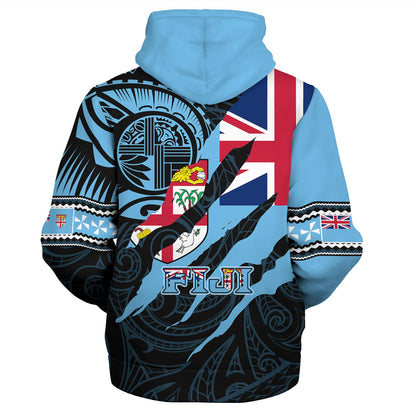 Fiji Sherpa Hoodie Custom Fiji In My Heart Polynesian Style