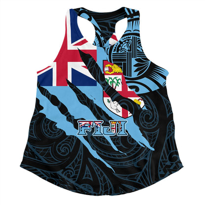 Fiji Women Tank Custom Fiji In My Heart Polynesian Style