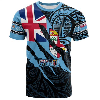 Fiji T-Shirt Custom Fiji In My Heart Polynesian Style