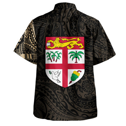 Fiji Hawaiian Shirt Fiji Flag Polynesian Tattoo Style