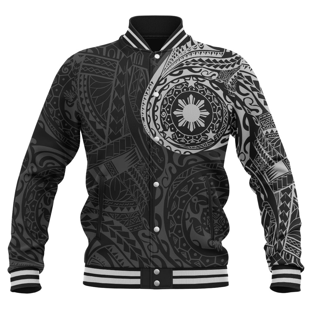 Philippines Filipinos Polynesian Tattoo Style Baseball Jacket