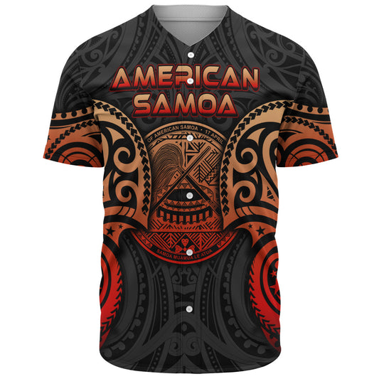 American Samoa Baseball Shirt Custom Personalised Spirit Red Version