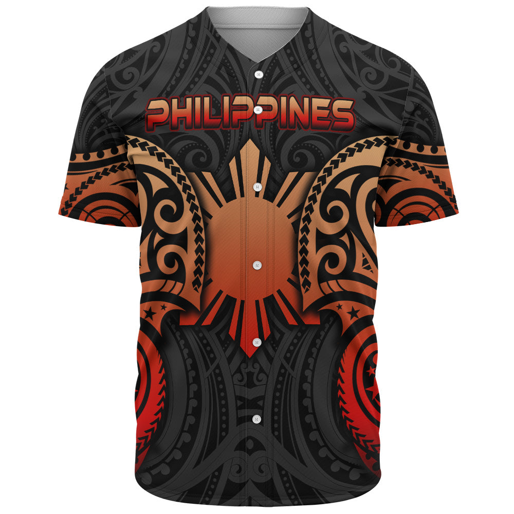Philippines Filipinos Baseball Shirt Custom Personalised Spirit Red Version