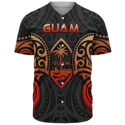 Guam Baseball Shirt Custom Personalised Spirit Red Version