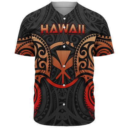 Hawaii Baseball Shirt Custom Personalised Spirit Red Version