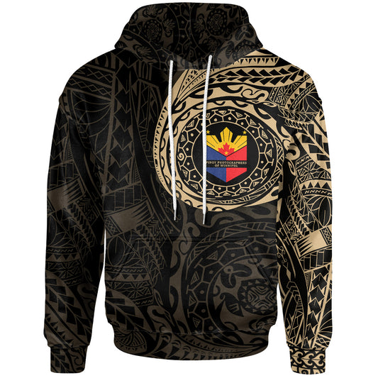 Philippine Flag Logo Polynesian Tattoo Style Hoodie