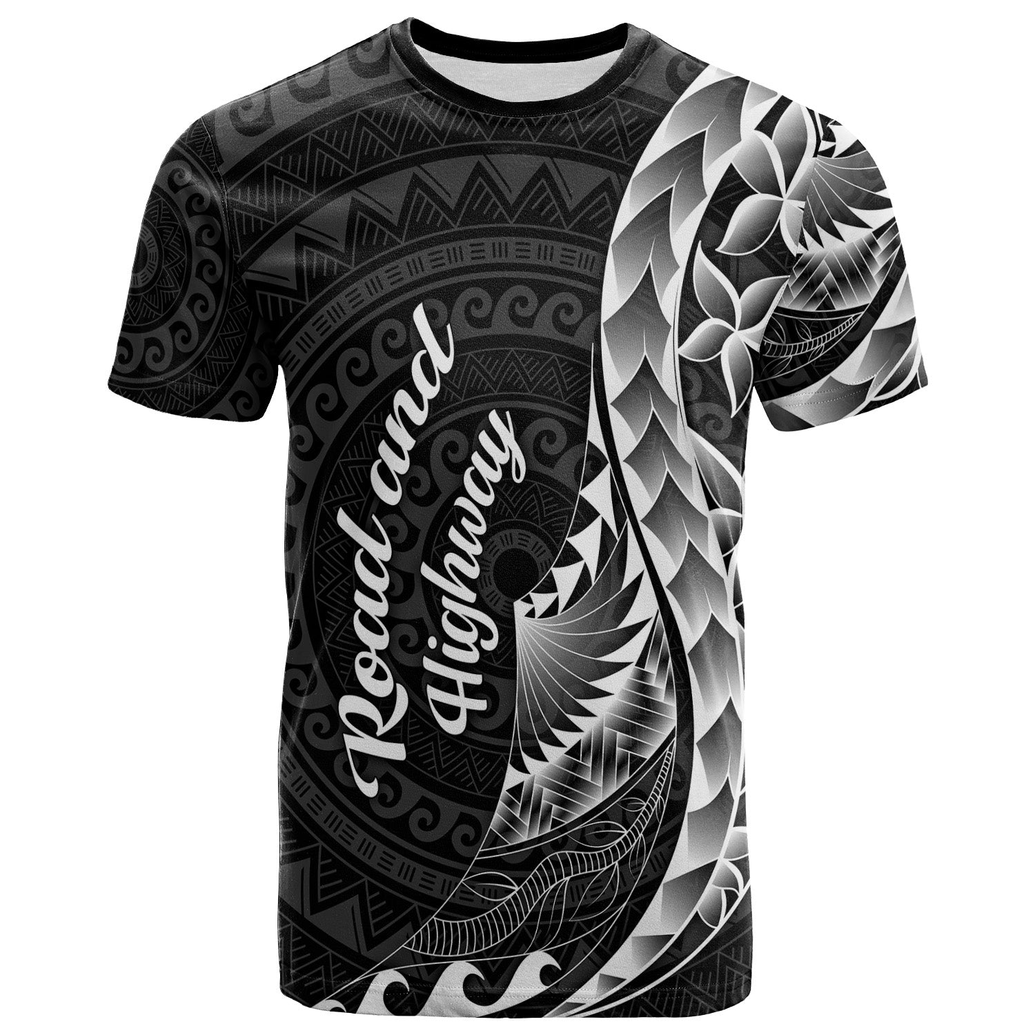 Road and Highway Custom T-Shirt Polynesian Pattern Style