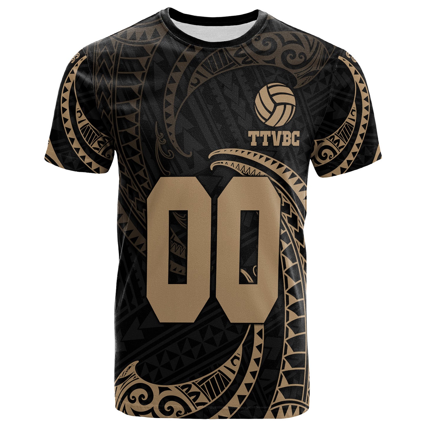 TTVBCÂ T-Shirt - Gold Tribal Wave