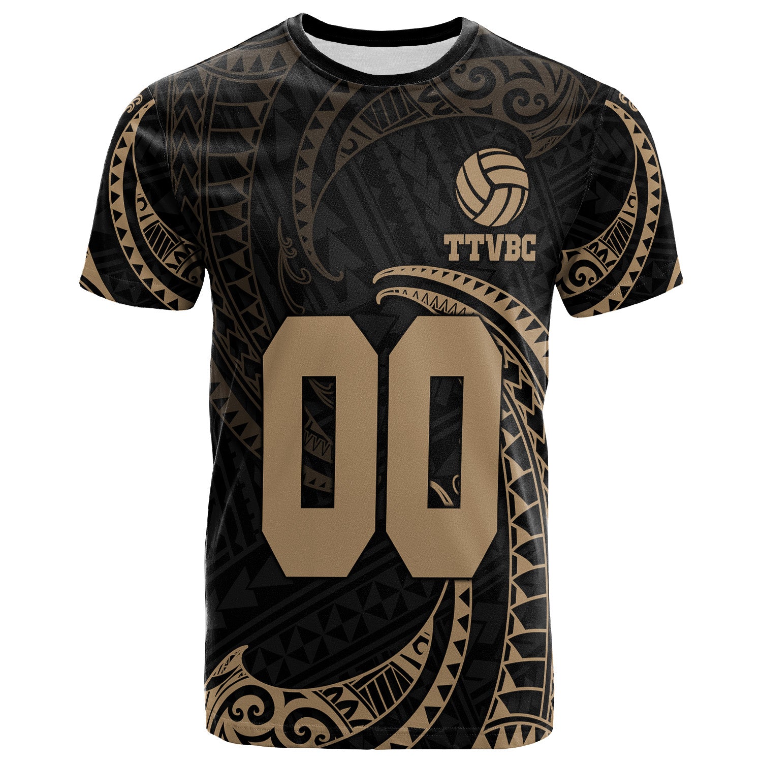 TTVBCÂ T-Shirt - Gold Tribal Wave