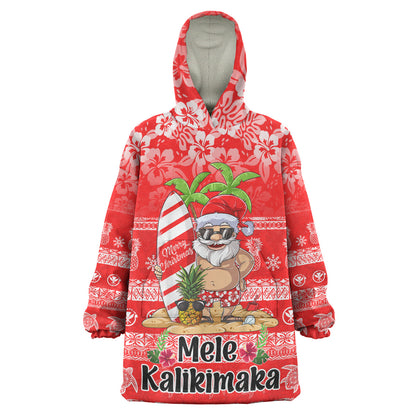 Hawaii Snug Hoodie Mele Kalikimaka Merry Christmas Tree Pineapple Tropical