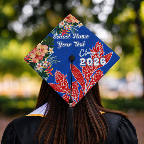 Samoa Graduation Cap Custom Tribal Ula Fala Original Style