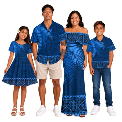Samoa Combo Family Samoa Masi Dobby Fabric Leaves