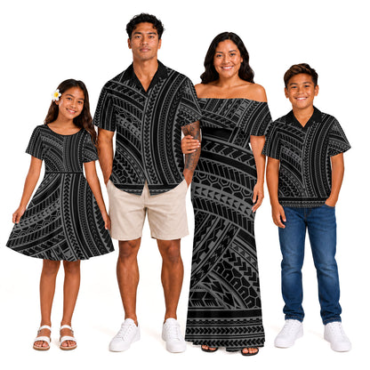 Hawaii Combo Family Polynesian Tribal Pattern