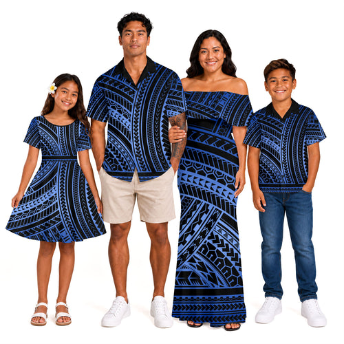 Hawaii Combo Family Polynesian Tribal Pattern