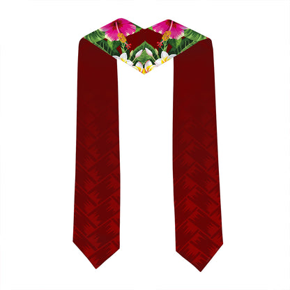 Hawaii Graduation Stole Custom Farrington High School Class 2026 Tropical Hibiscus Island Style