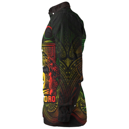 Federated States Of Micronesia Long Sleeve Shirt Custom Nukuoro Atoll Cultural Tribal Pattern