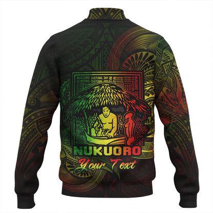 Federated States Of Micronesia Baseball Jacket Custom Nukuoro Atoll Cultural Tribal Pattern