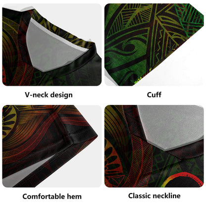 Federated States Of Micronesia Rugby Jersey Custom Nukuoro Atoll Cultural Tribal Pattern