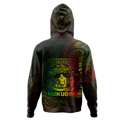 Federated States Of Micronesia Hoodie Custom Nukuoro Atoll Cultural Tribal Pattern