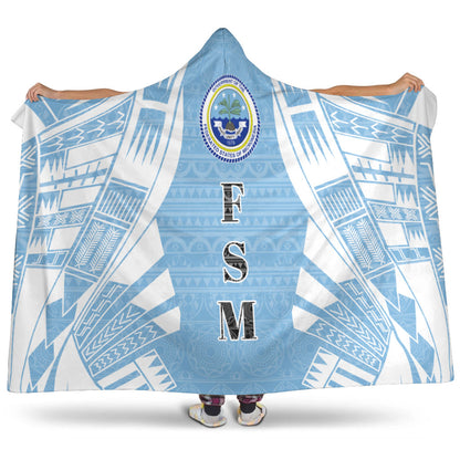 Federated States of Micronesia Hooded Blanket - Polynesian Tattoo Flag