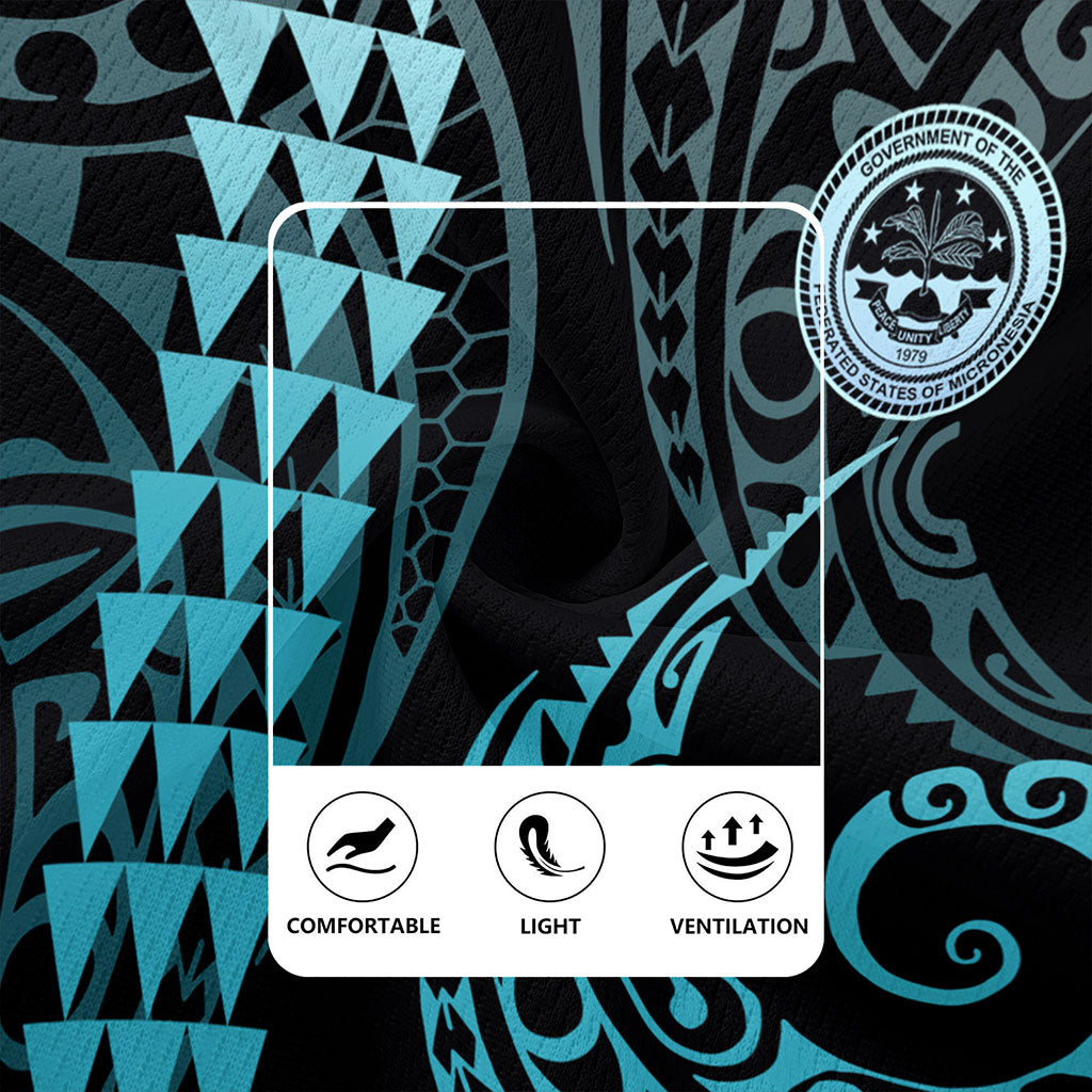 Federated States Of Micronesia Rugby Jersey Kakau Style Ver.1