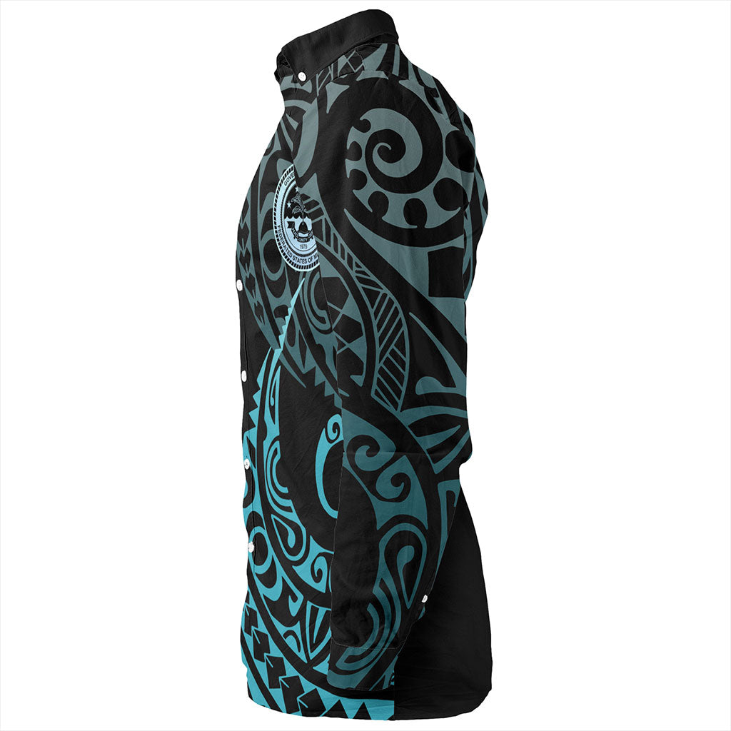 Federated States Of Micronesia Long Sleeve Shirt Kakau Style Ver.1