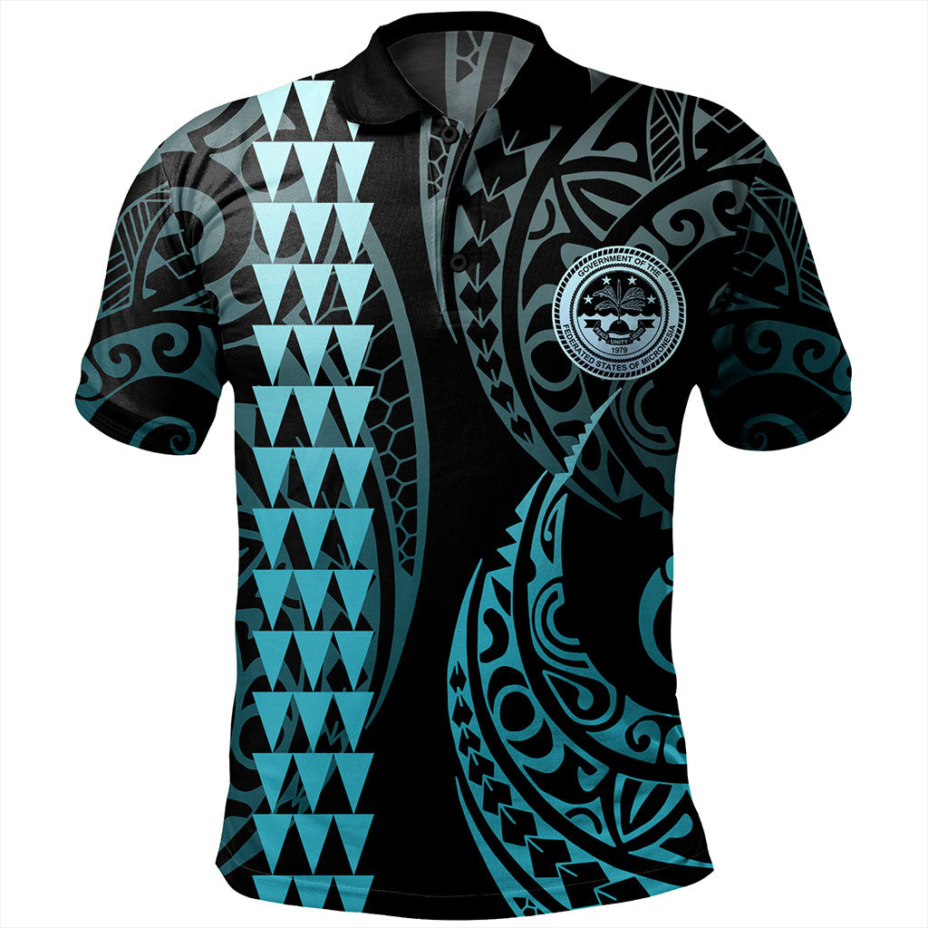 Federated States Of Micronesia Polo Shirt Kakau Style Ver.1