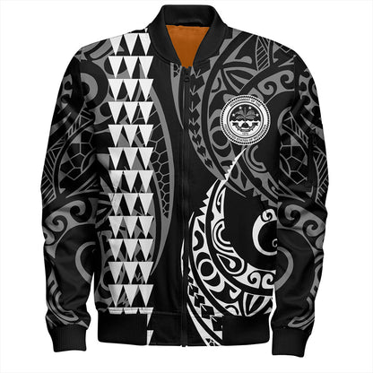 Federated States Of Micronesia Bomber Jacket Kakau Style Ver.1