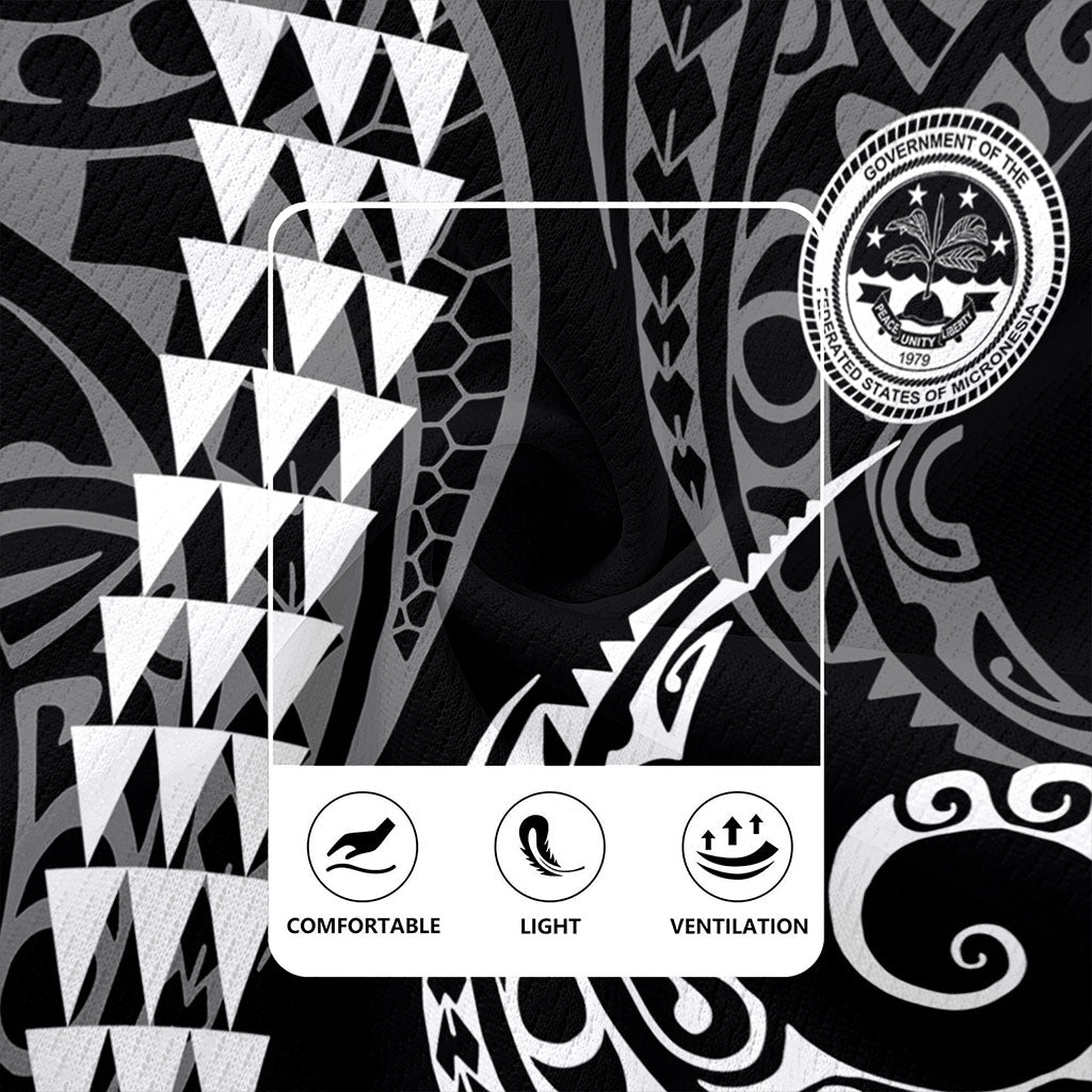 Federated States Of Micronesia Rugby Jersey Kakau Style Ver.1