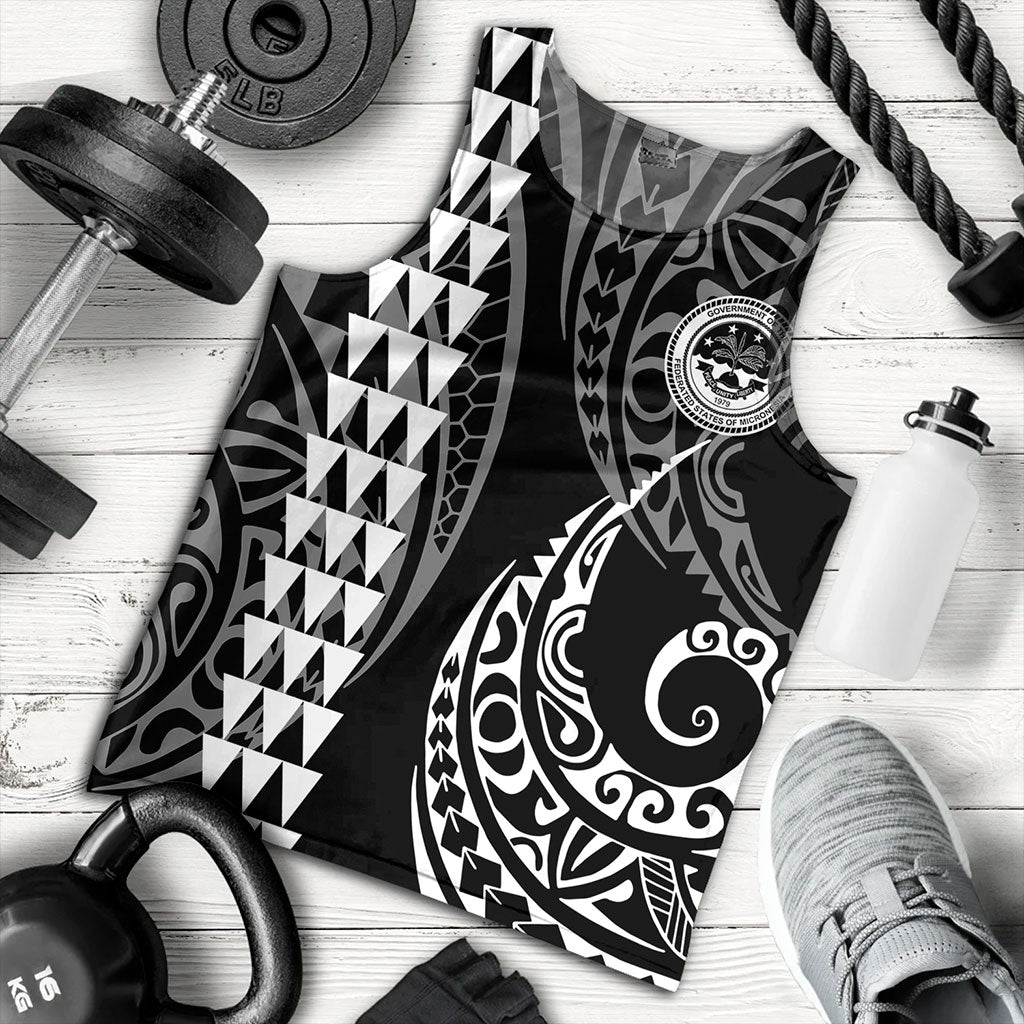 Federated States Of Micronesia Tank Top Kakau Style Ver.1