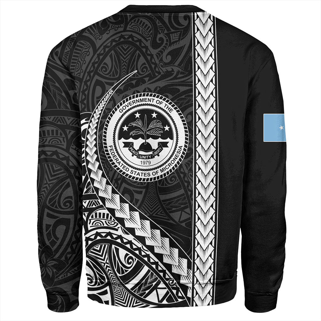 Federated States Of Micronesia Sweatshirt Tribal Micronesian Coat Of Arms