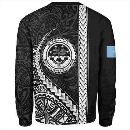 Federated States Of Micronesia Sweatshirt Tribal Micronesian Coat Of Arms