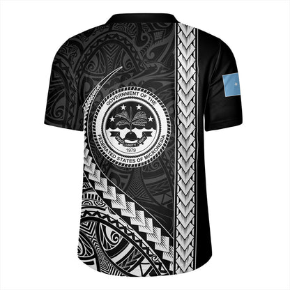 Federated States Of Micronesia Rugby Jersey Tribal Micronesian Coat Of Arms