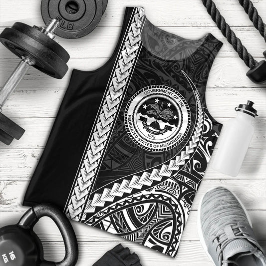Federated States Of Micronesia Tank Top Tribal Micronesian Coat Of Arms