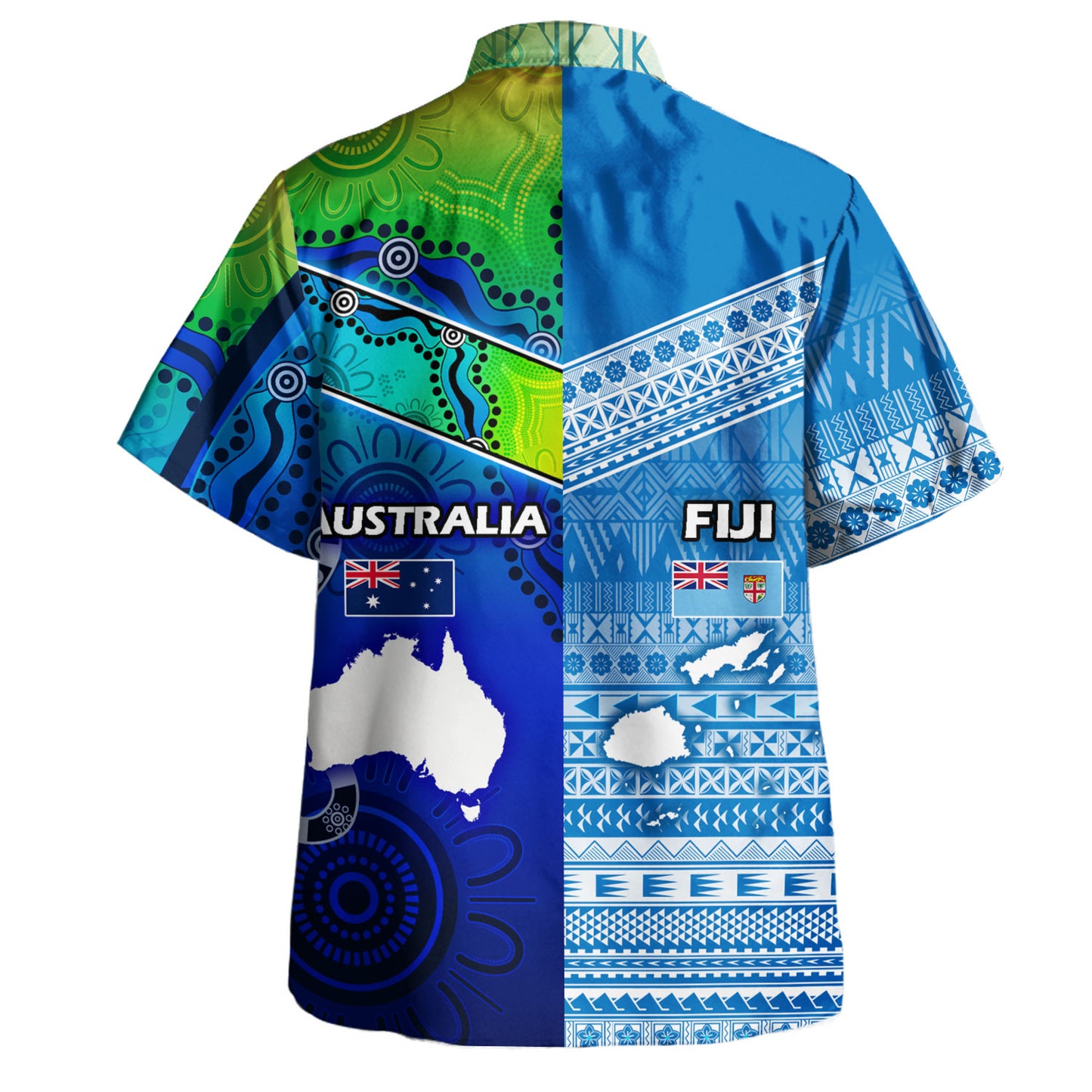 Papua New Guinea And Australia Birds Of Paradise With Aboriginal Hawaiian Shirt