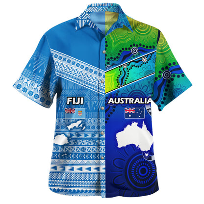 Papua New Guinea And Australia Birds Of Paradise With Aboriginal Hawaiian Shirt