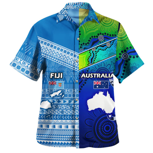 Papua New Guinea And Australia Birds Of Paradise With Aboriginal Hawaiian Shirt