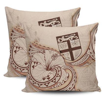 Fiji Pillow Cover Hibiscus Flower Vintage Style