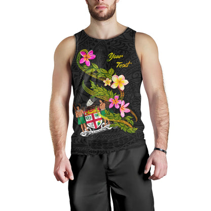 Fiji Tank Top Custom Plumeria Tribal