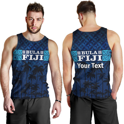 Fiji Tank Top - Custom Bula Fiji Masi Palm Tree Design