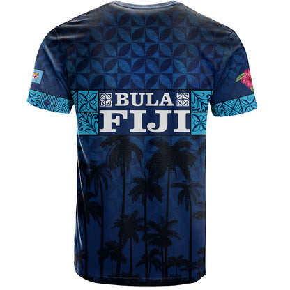 Fiji T-Shirt - Custom Bula Fiji Masi Palm Tree Design