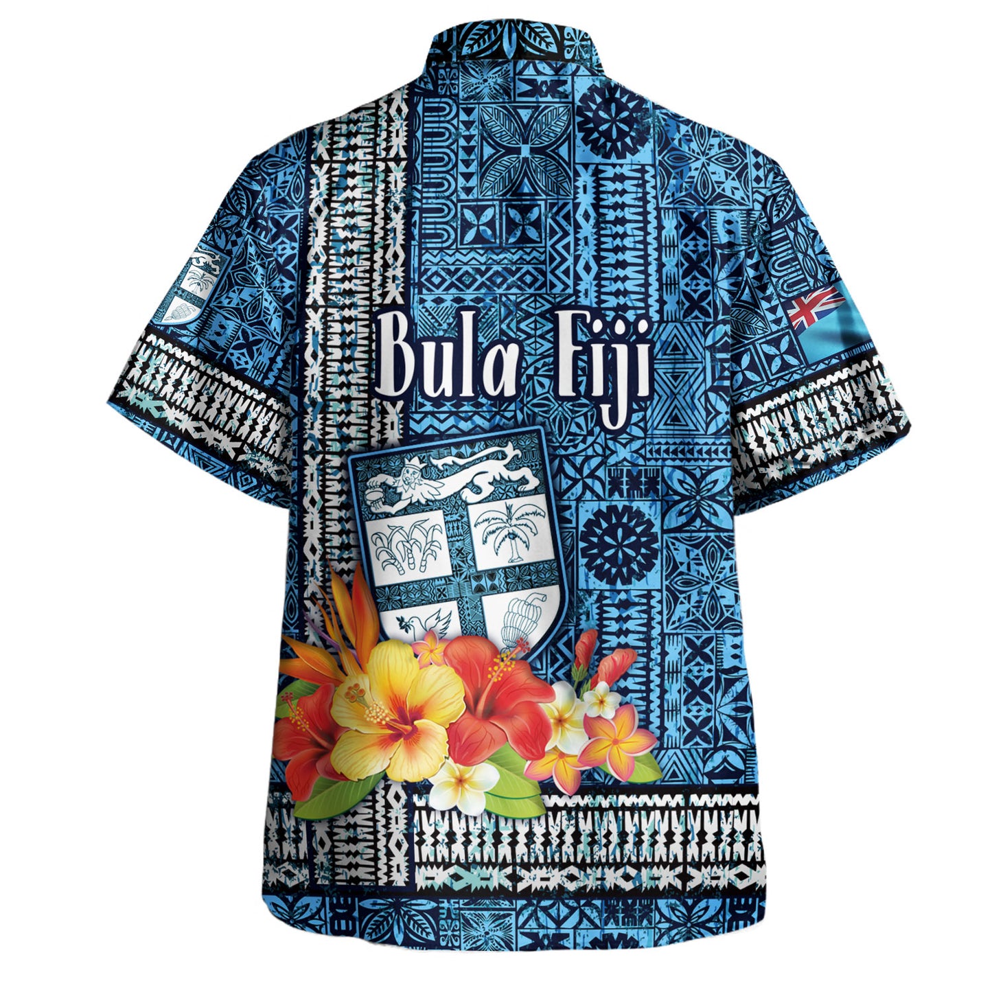 Fiji Hawaiian Shirt Bula Fiji Masi Tropical Flowers Special Design