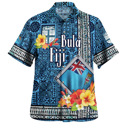 Fiji Hawaiian Shirt Bula Tattoo Art