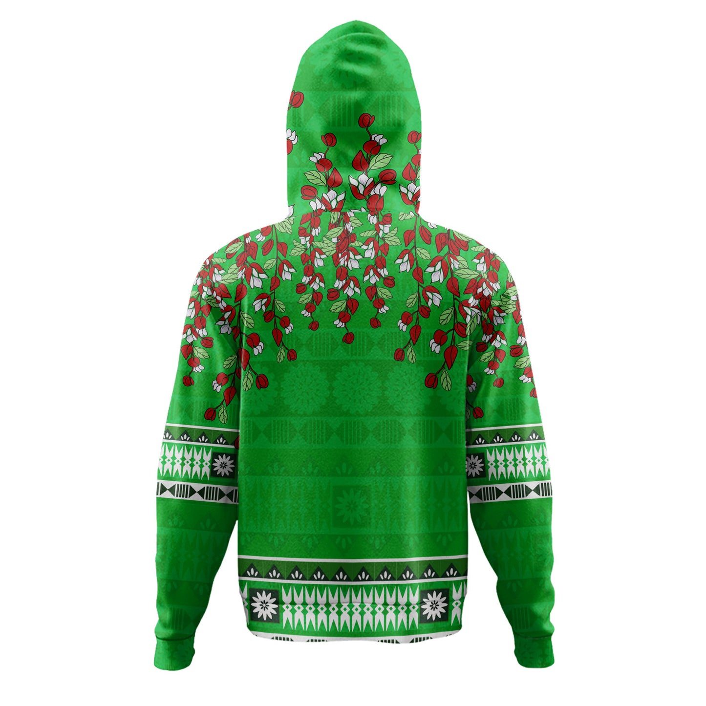 Fiji Hoodie Bula Fiji Masi With Tagimaucia Flowers