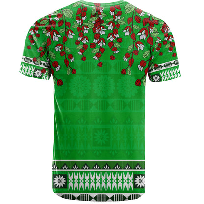 Fiji T-Shirt Bula Fiji Masi With Tagimaucia Flowers