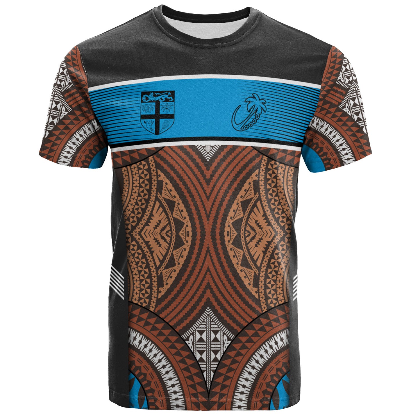 Fiji T-Shirt Custom Bula Fiji Rugby Tapa Design