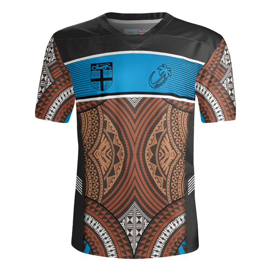 Fiji Rugby Jersey Custom Bula Fiji Rugby Tapa Design