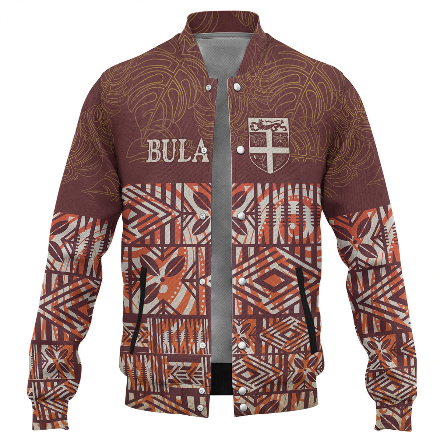 Fiji Baseball Jacket Bula Fiji Wear Vintage Style