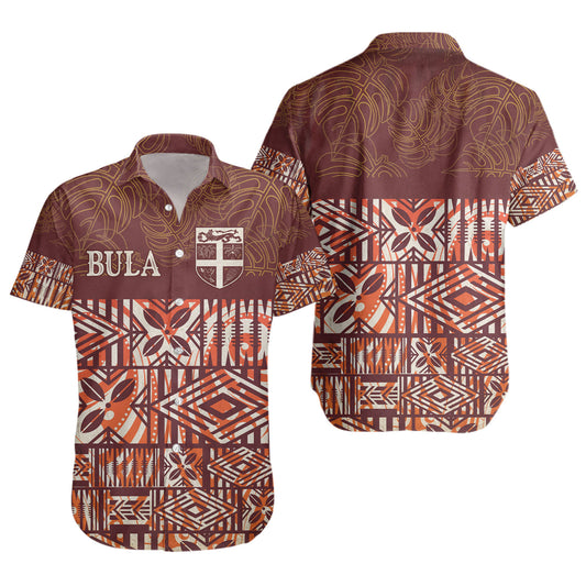 Fiji Short Sleeve Shirt Bula Fiji Wear Vintage Style